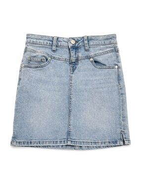 Sincerely Jules Light Wash Denim Mini Skirt | Size 25 | Stretch Jean Skirt